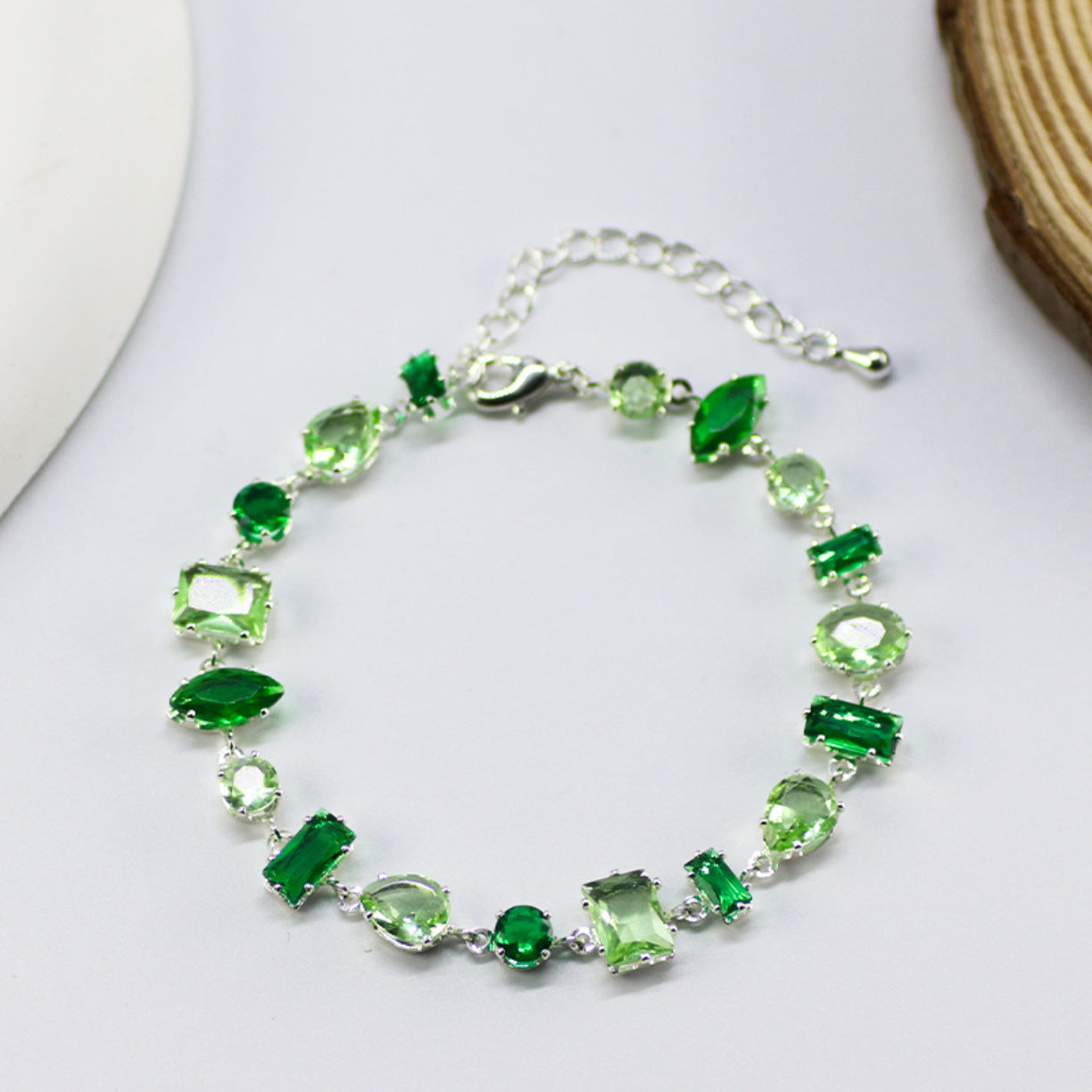 Wholesale Emerald Crystal Candy Bracelet