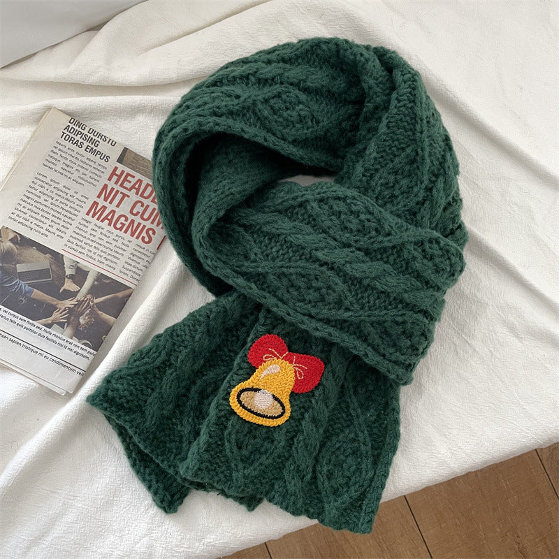 Wholesale Christmas Knitted Woolen Scarves
