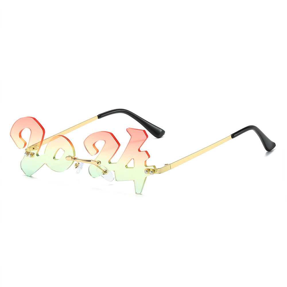 Wholesale Frameless Digital 2024 Graduation Season Sunglasses