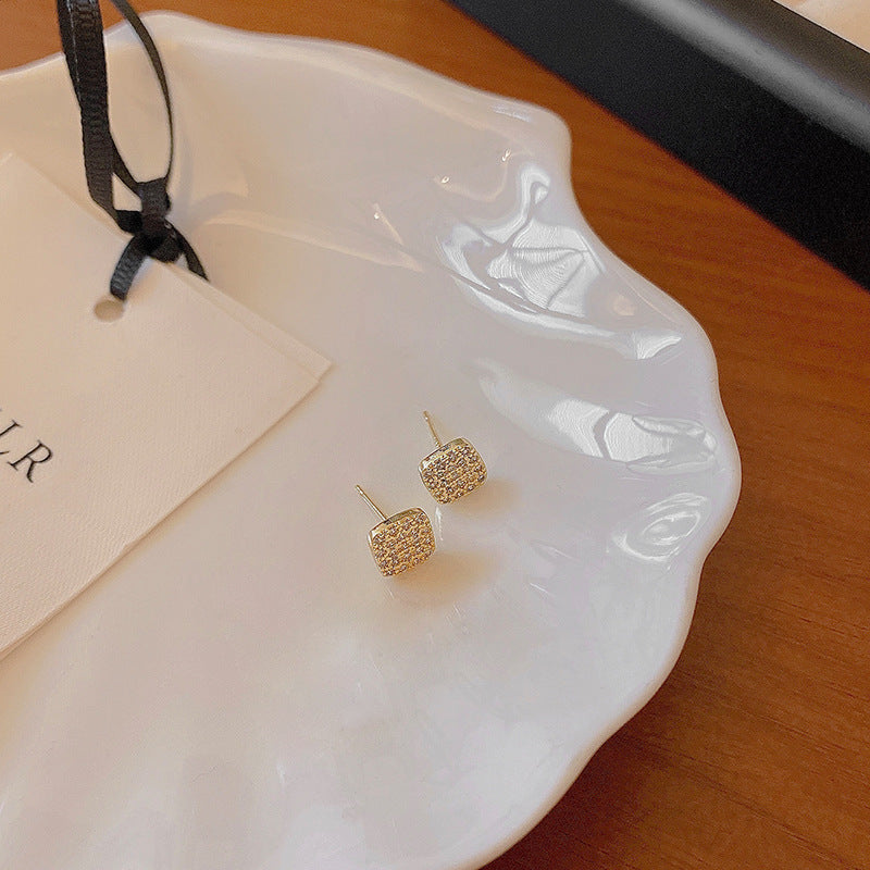 Wholesale Diamond Square Earrings and Studs