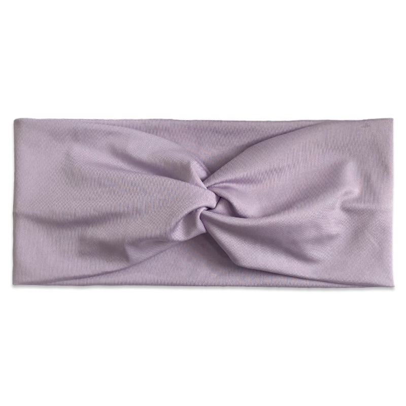 Wholesale Women's Solid Color Cross Hair Band Elastic Wide-brimmed Hair Band Exercise Running Sweat-absorbent Headband
