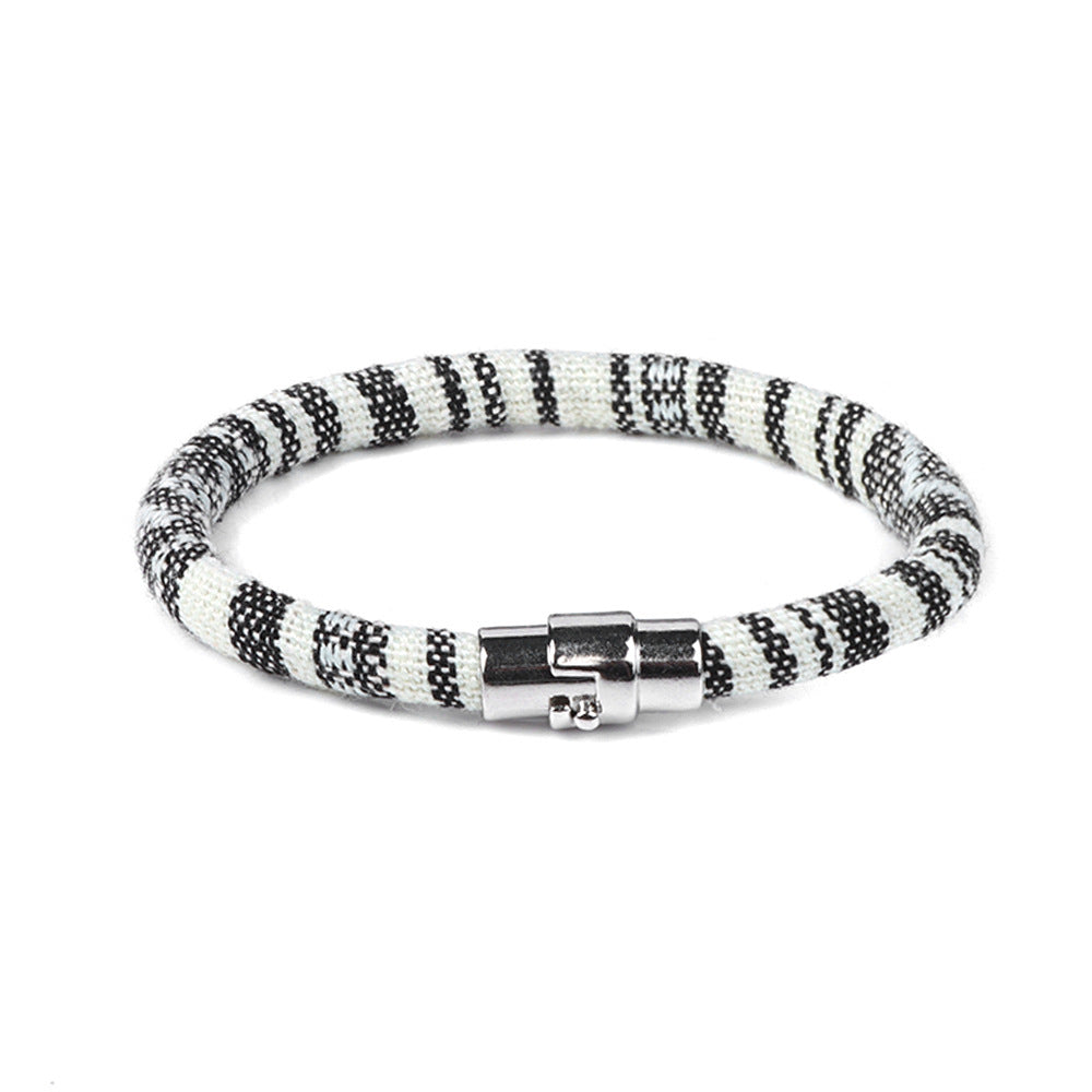 Wholesale Colorful Fabric Bohemia Magnetic Buckle Bracelet