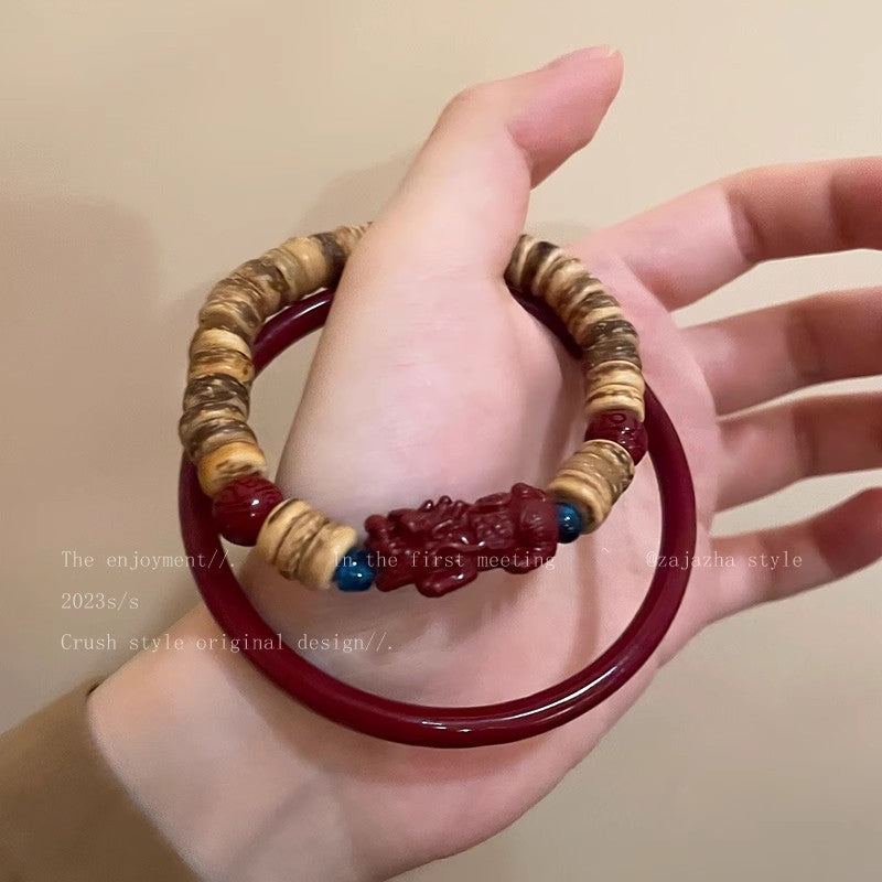 Wholesale New Chinese Style Coconut Shell Beaded Bracelet