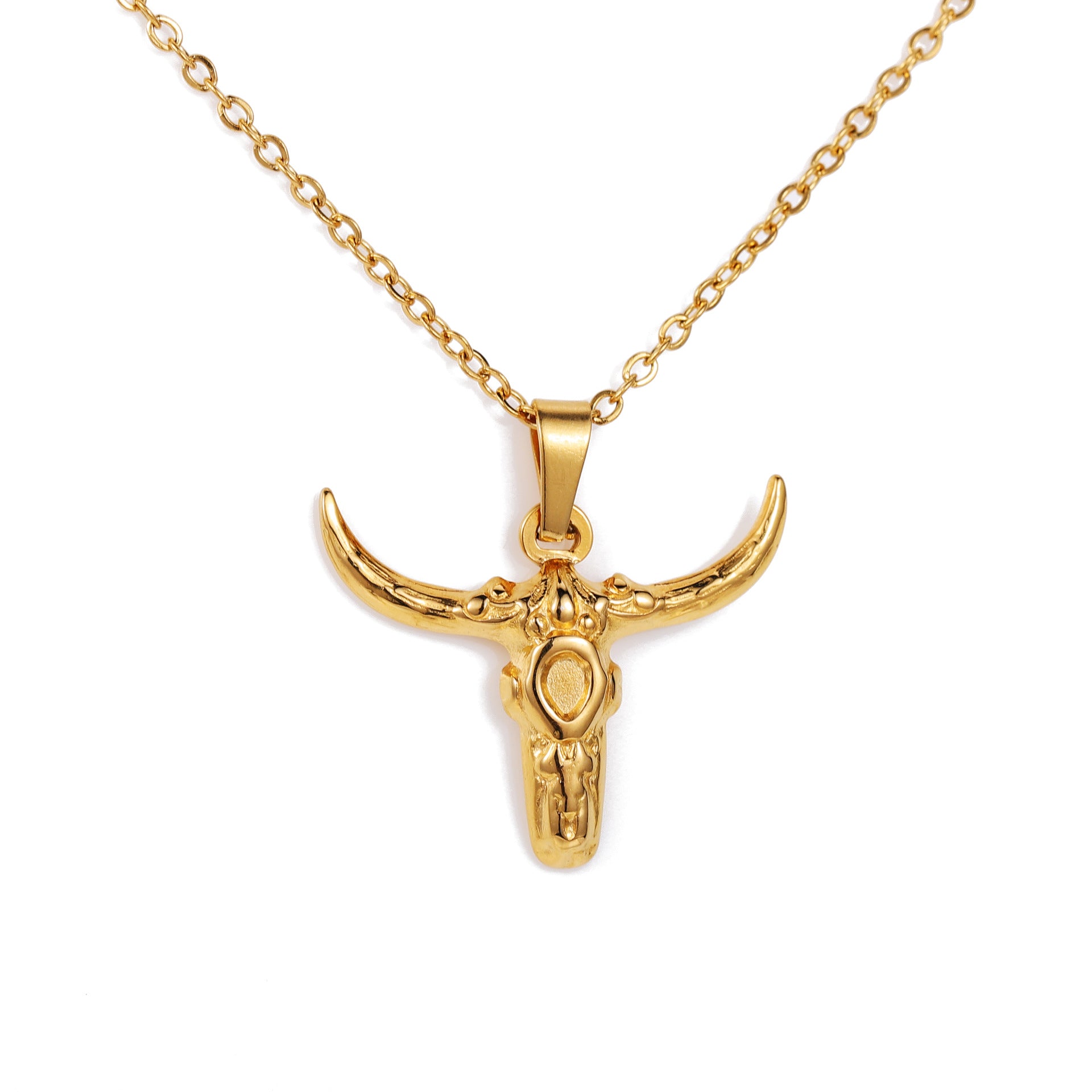Wholesale Personalized ethnic style Indian bull head necklace