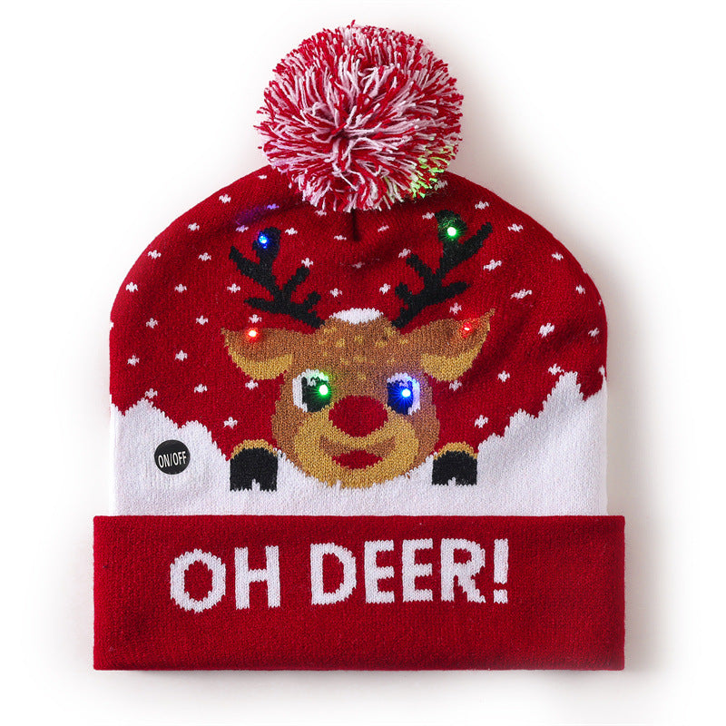 Wholesale Christmas hat  colorful woolen hat