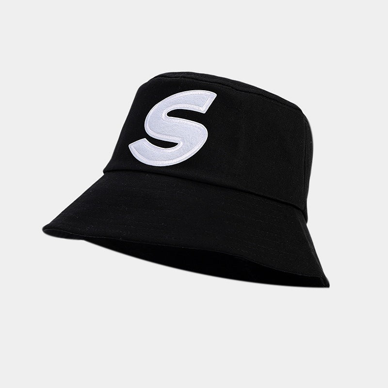 Wholesale Cotton S Letter Bucket Hat