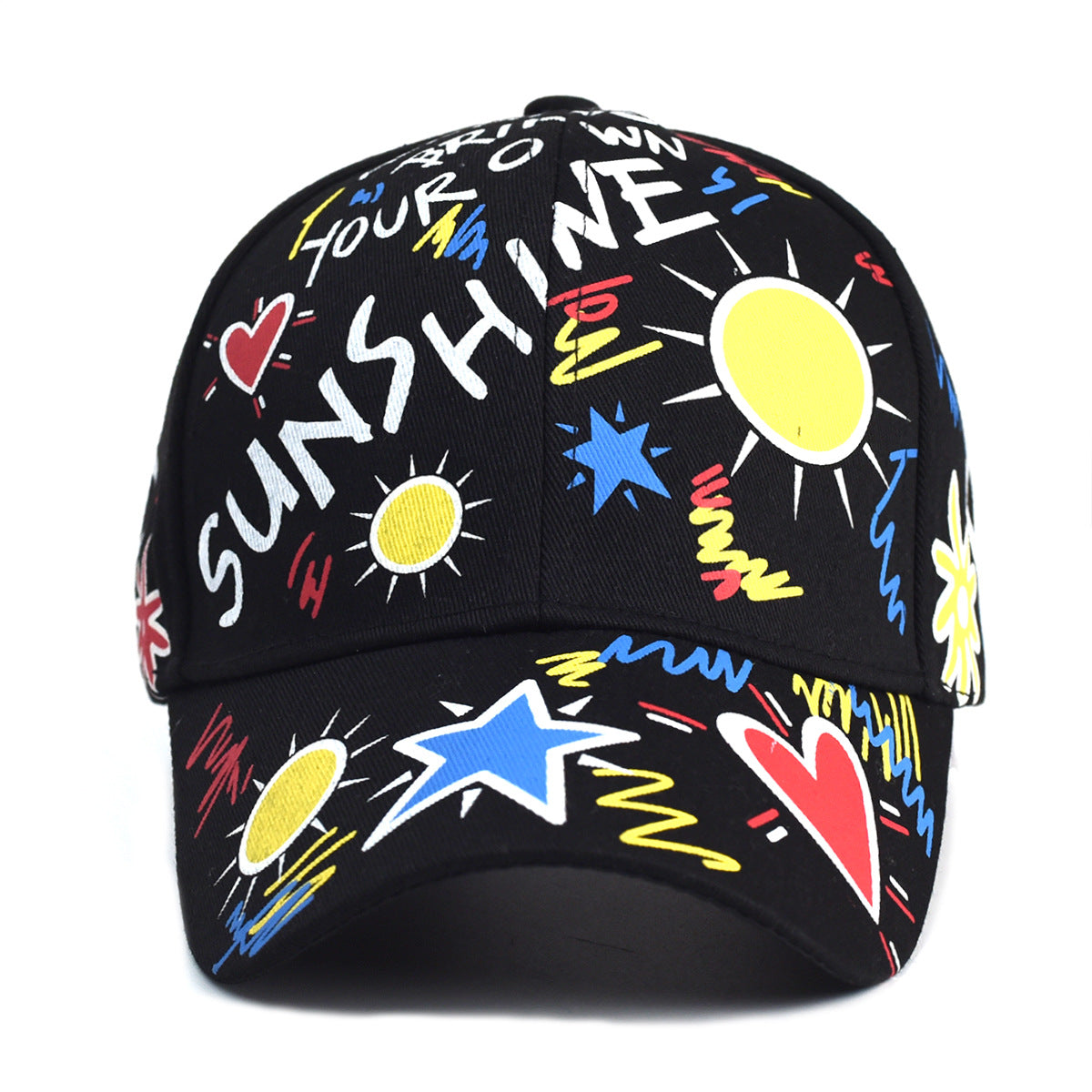 Wholesale Printed Trendy Personalized Graffiti Hip-hop Baseball Cap