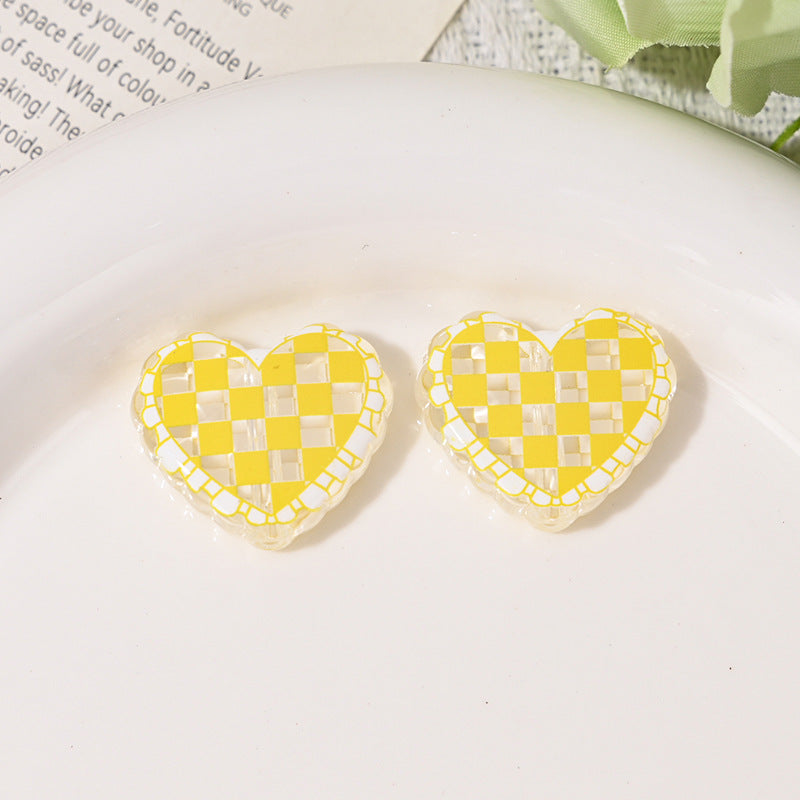 Wholesale 10pcs/pack Transparent acrylic lattice love beads