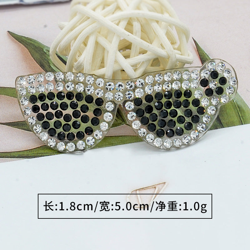 Wholesale 10pcs Hot diamond bear perfume bottle rhinestone DIY Patches