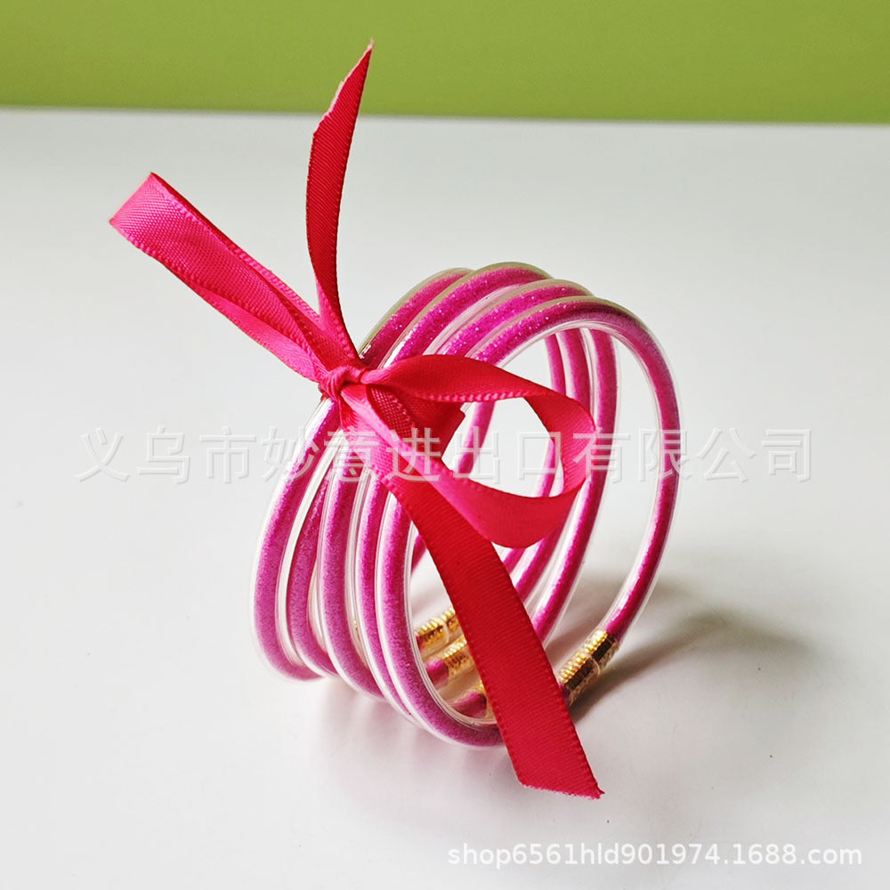 Wholesale 5 Layers Silicone Gold Powder Bracelet