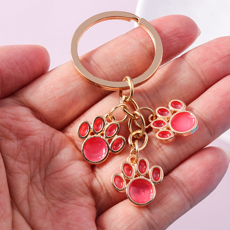 Wholesale Bear Claw Cat Claw Metal Keychain