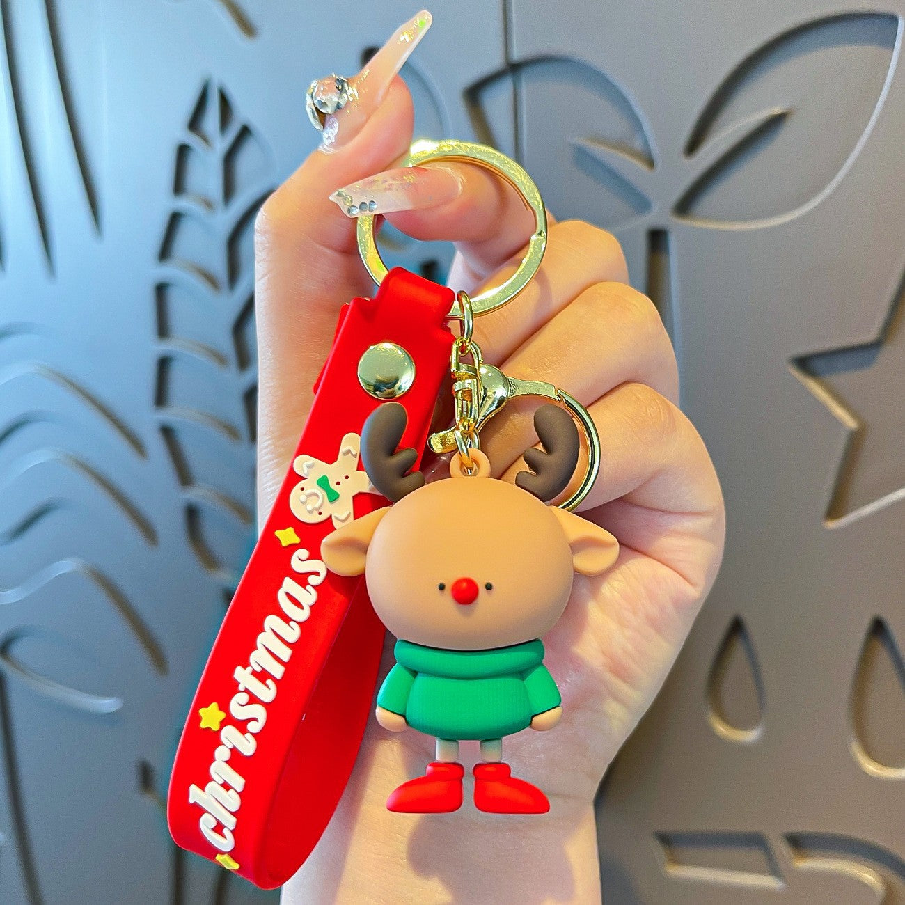 Wholesale Christmas Cute  Snowman Cartoon Keychains