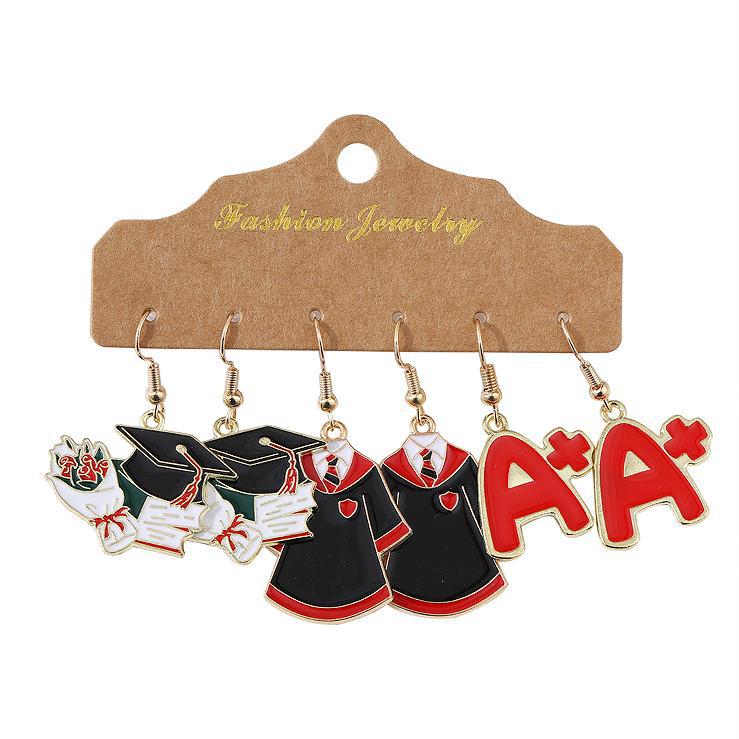 Wholesale  Easter Egg Pendant Zinc Alloy Earrings