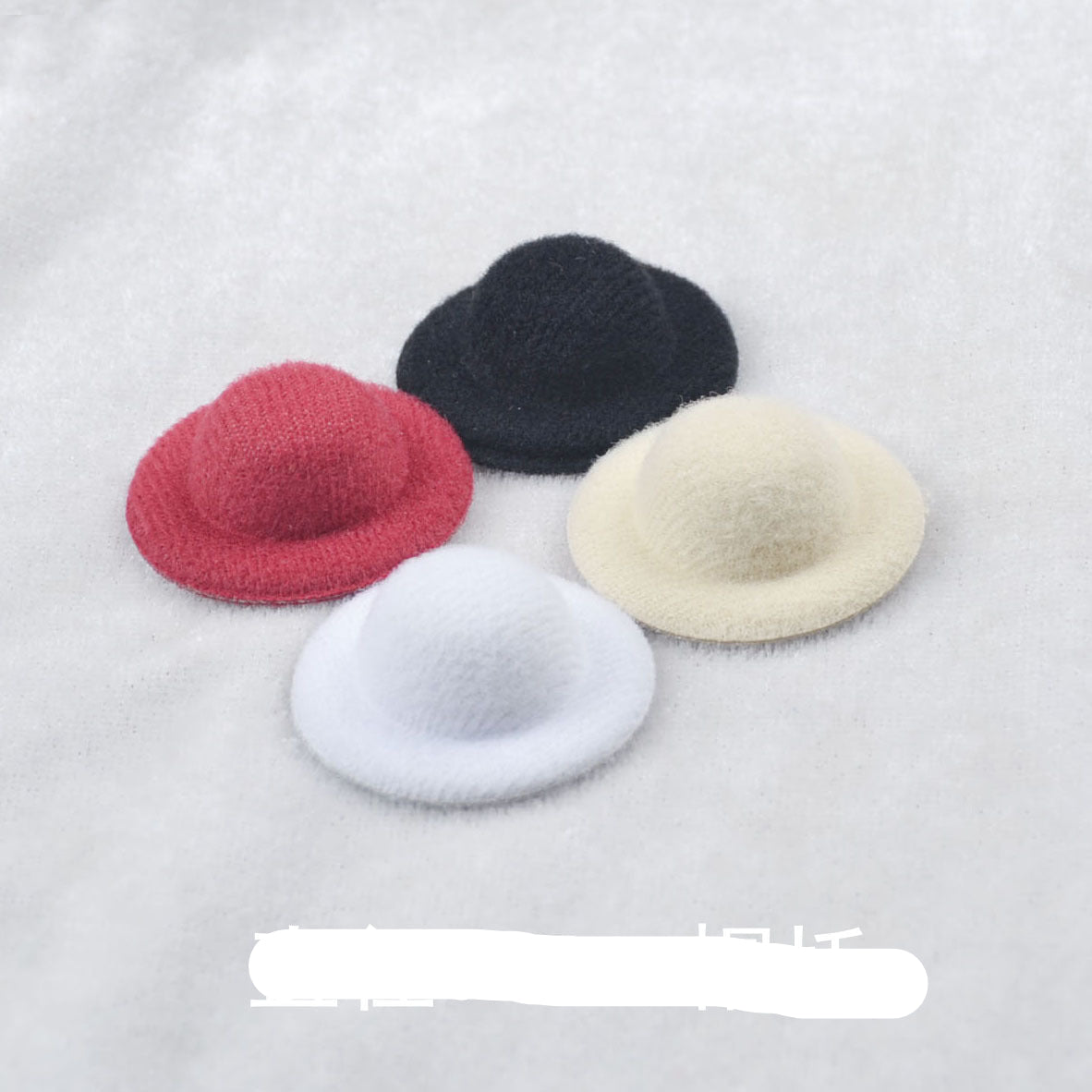 Wholesale SD Doll hat accessories brushed cloth DIY handmade hat embryo hat jewelry raw material handmade bare hat 3.5CM