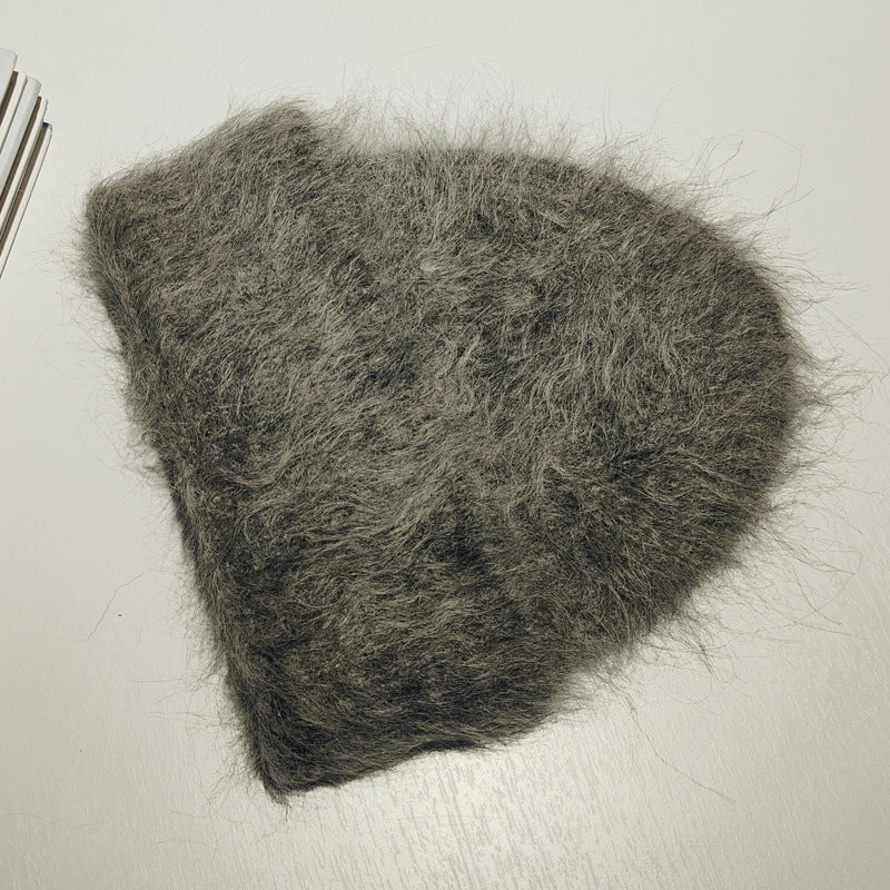 Wholesale Autumn and Winter High-end Warm Furry Long-haired Alpaca Wool Hat