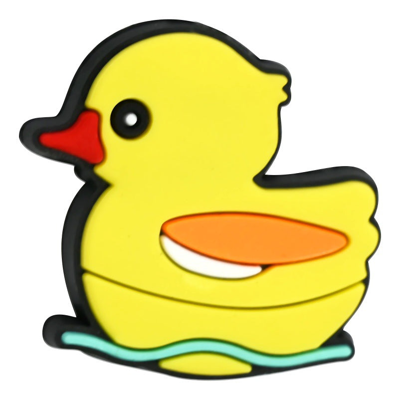 Wholesale Random 100pcs/pack   Cartoon duck beaded  Focal Beads