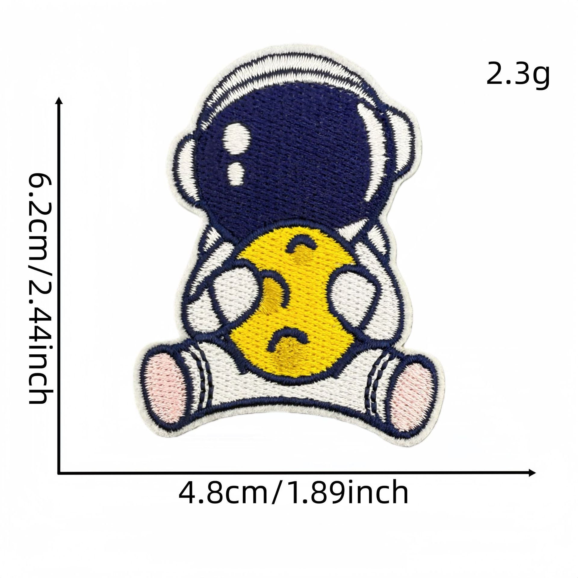 Wholesale Cute Cartoon Astronaut Embroidered Patches Space Series Self Adhesive Clothing Accessory DIY Decor Resale