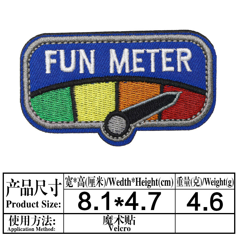 Wholesale Embroidered velcro badge back loop hook strap wool patches