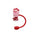 Wholesale Valentine's Day Love Series Straw Cap Silicone Straw Dust Plug Red Water Cup 8/10mm Straw Sleeve