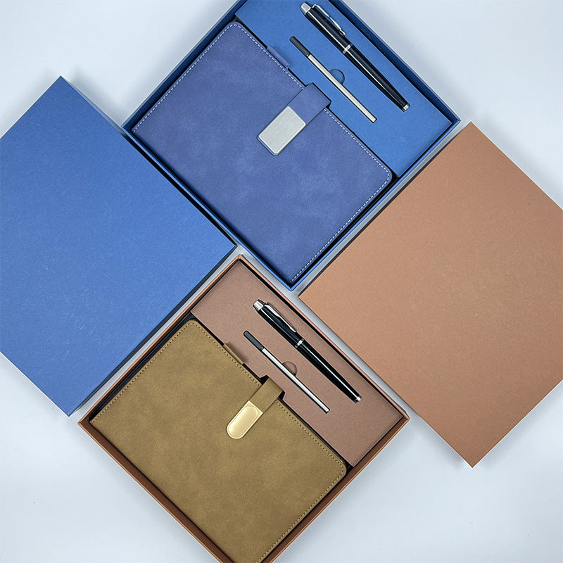 Wholesale Faux Leather A5 Notebook Set Bookmark Gift Box