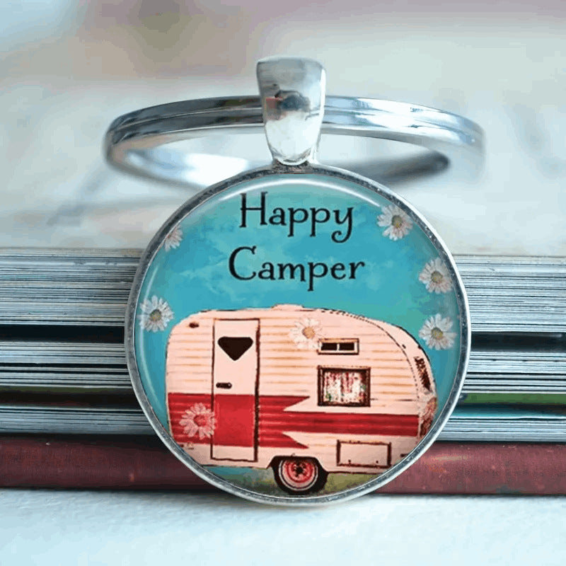 Wholesale Butterfly Time Gem Metal Keychain