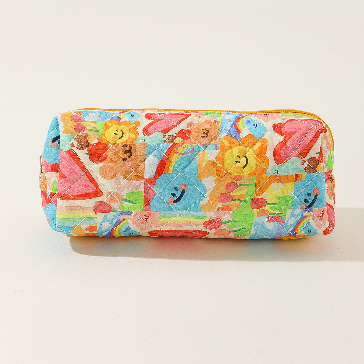 Wholesale Quilted Cotton Mini Striped Polka Dot Portable Cute Flower Storage Bag