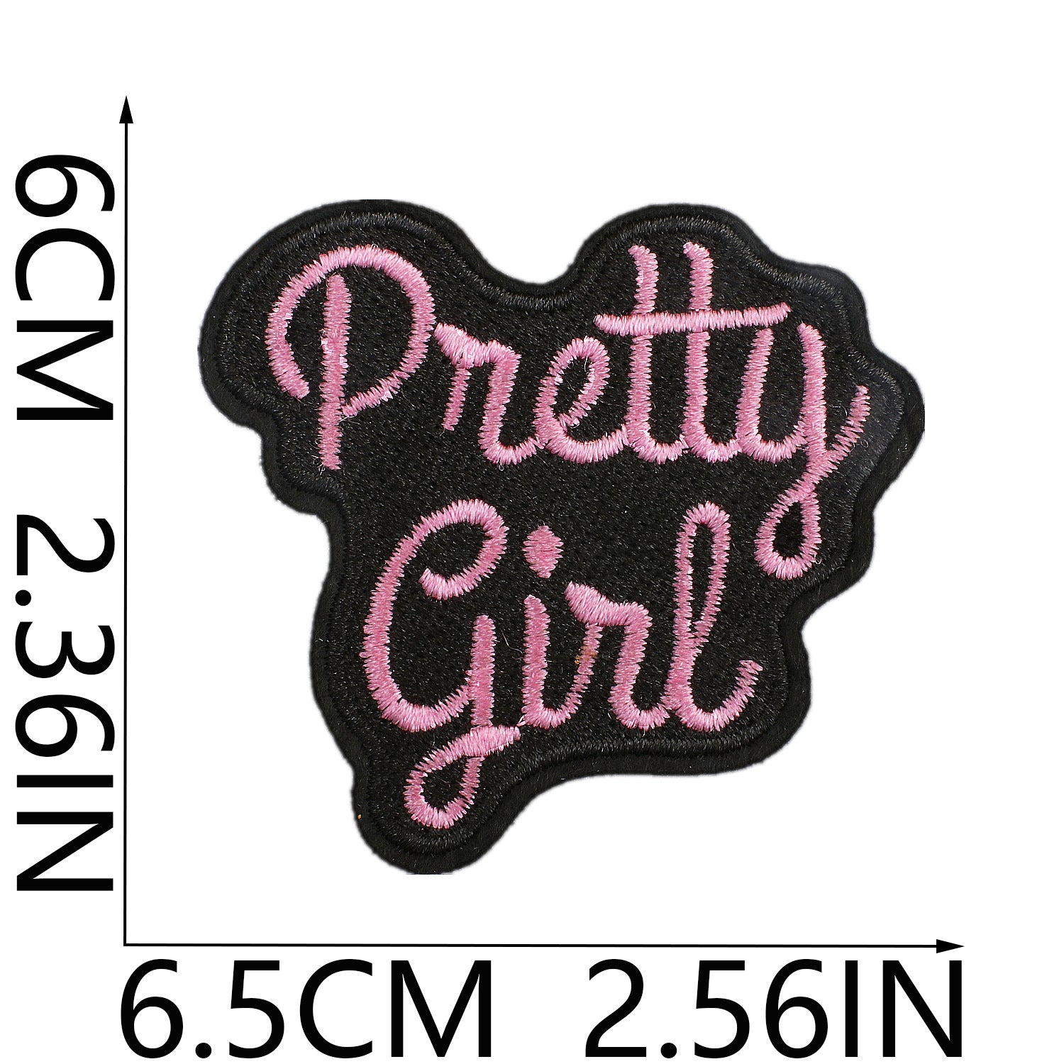 Wholesale Girl's Pink Decorative Embroidered Cloth Sticker