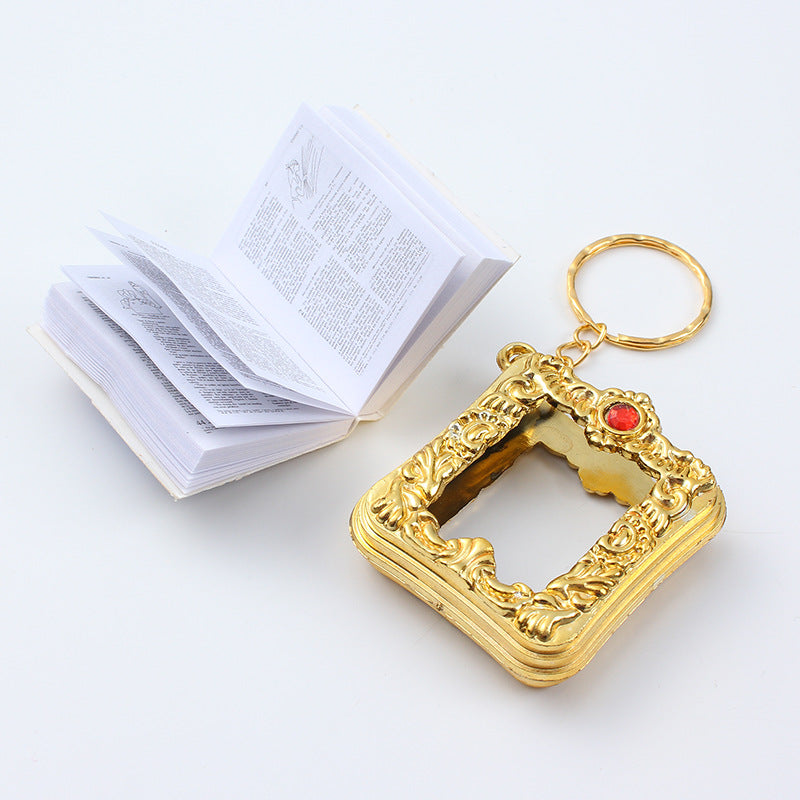 Wholesale Plastic Frame Paper Cartoon Keychain