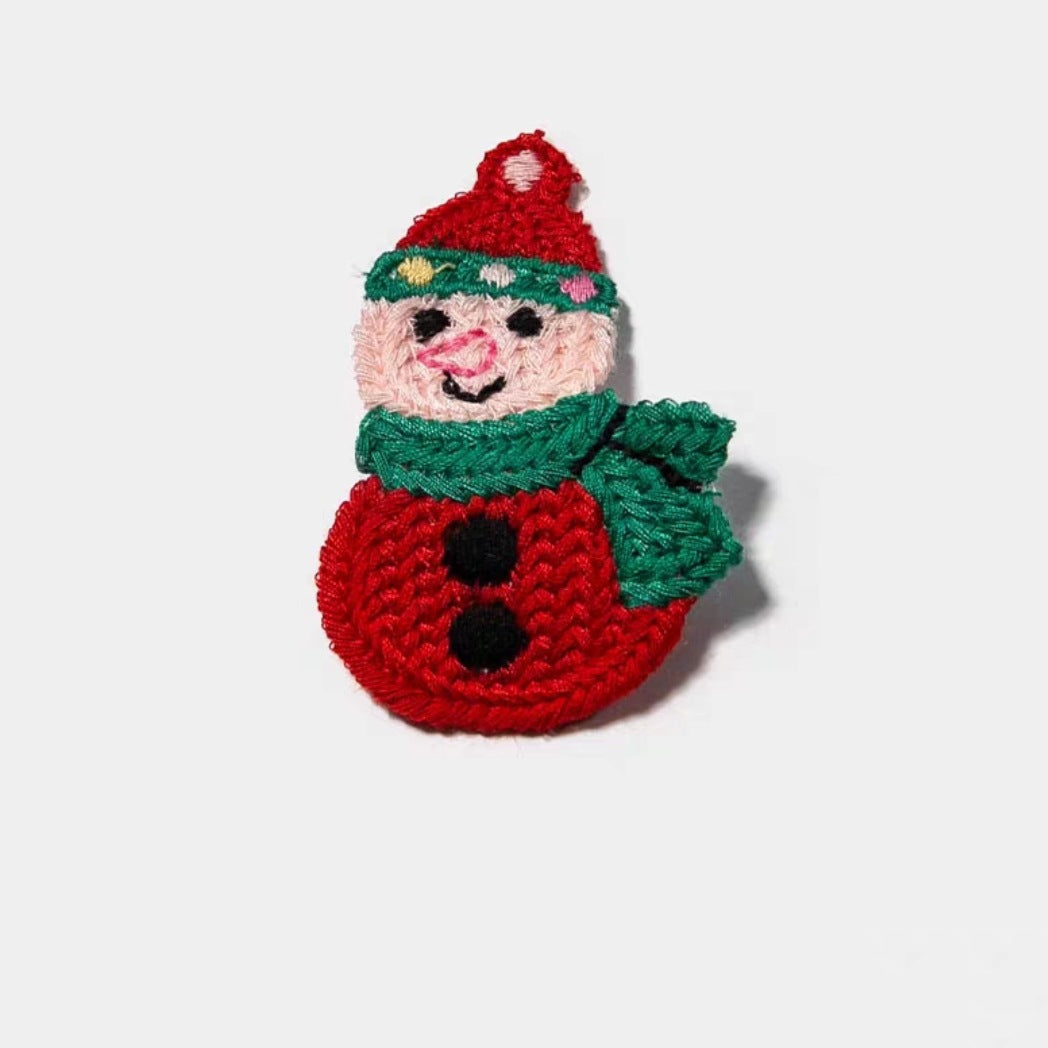 Wholesale Christmas Woolen Knitted Hair Clips