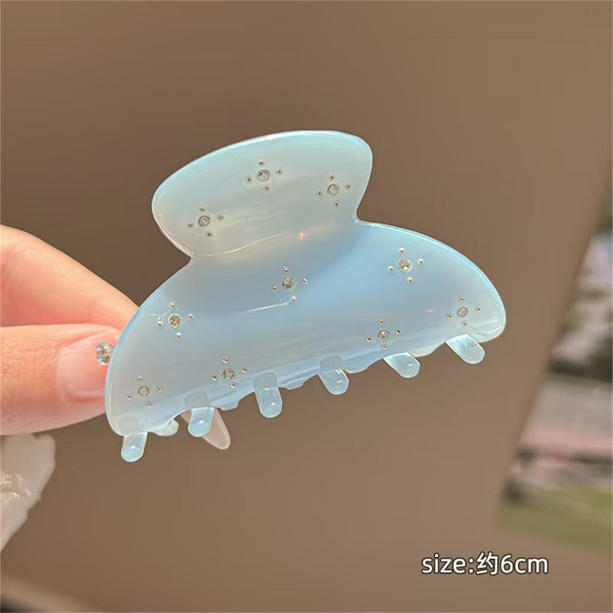 Wholesale colored diamond butterfly clip shark clip hair accessories