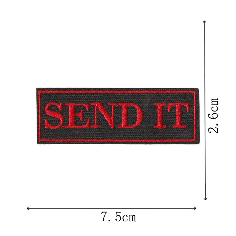 Wholesale Warrior Series English Letter Embroidered Patch