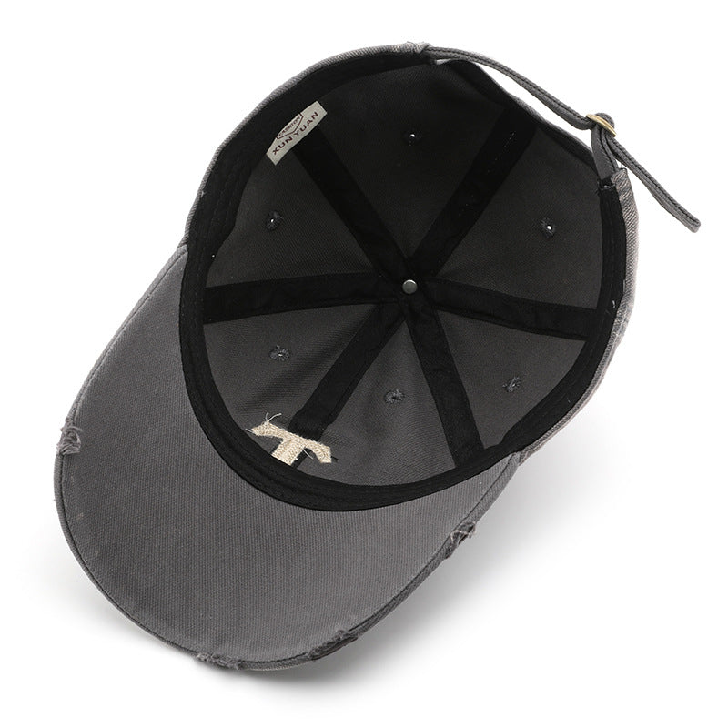 卸売ヴィンテージレターコットンベースボールキャップ