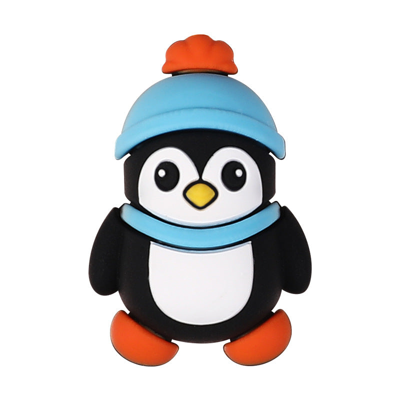 Wholesale 20pcs Blue Christmas 3D Silicone Beads