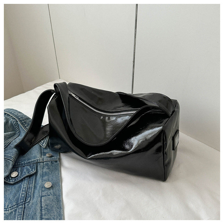 Wholesale PU Large Capacity Solid Color Shoulder Bag