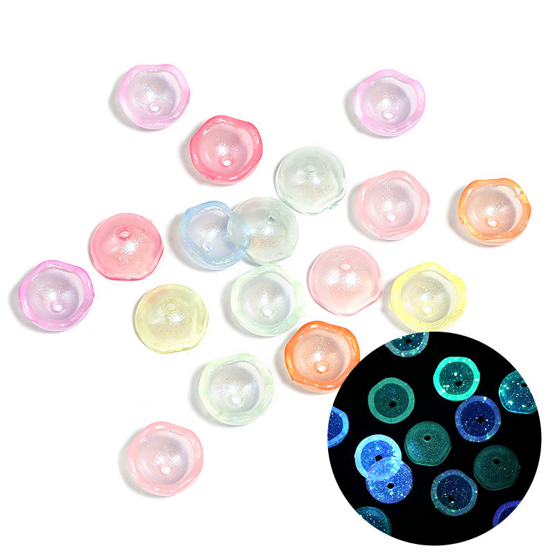 Wholesale 500g/pack Acrylic Luminous Fine Glitter Five-pointed Star Beads DIY