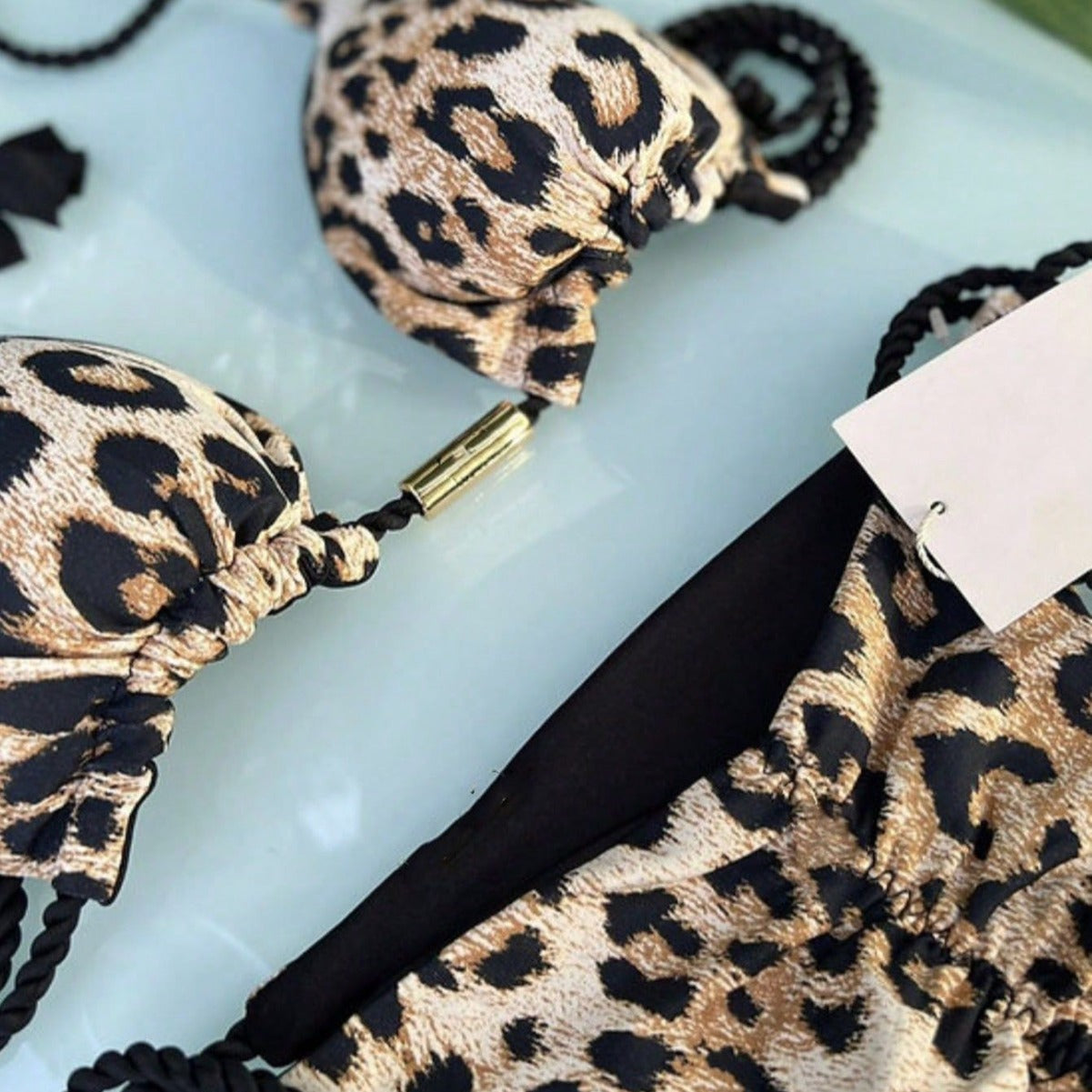 Wholesale Leopard print padded bodysuit