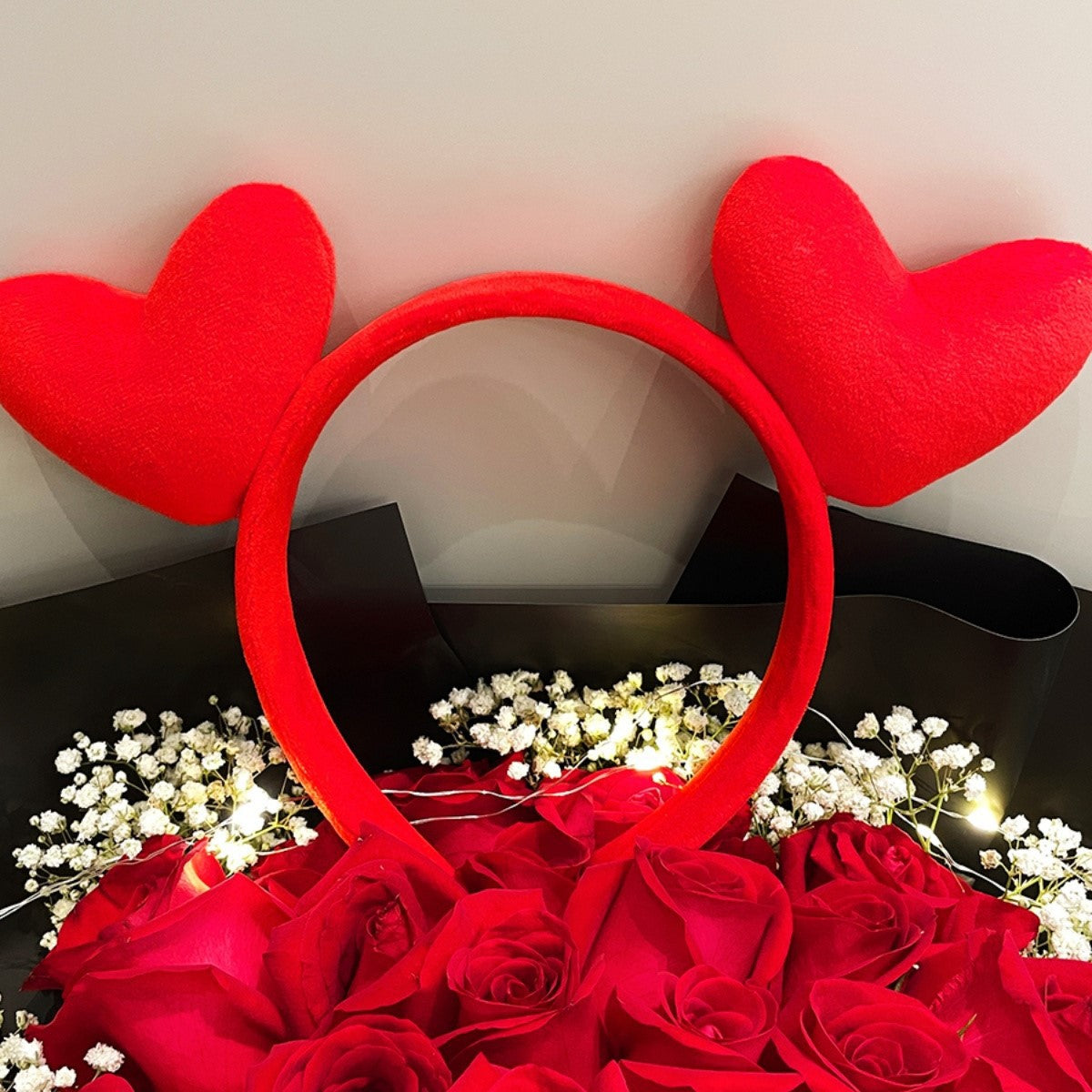 Wholesale Valentine's Day Cute Red Love Bridesmaid Wedding Funny Hair Accessories Women