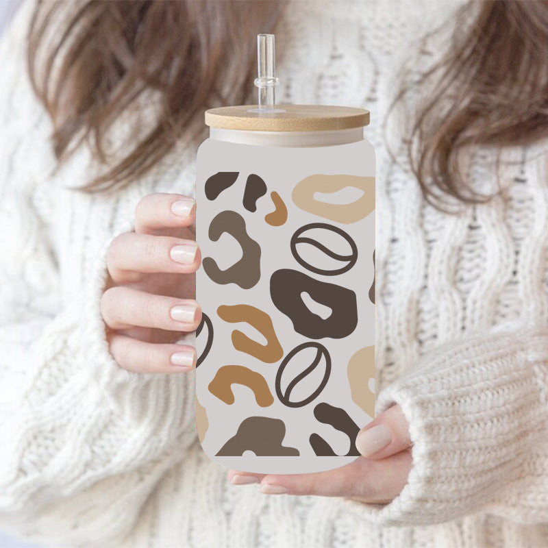 Wholesale Coffee bean beverage 16oz Cup UV DTF Wraps