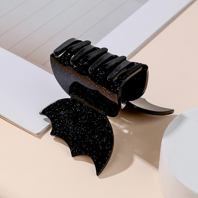 Wholesale Halloween Bat Acetate Hair Clips