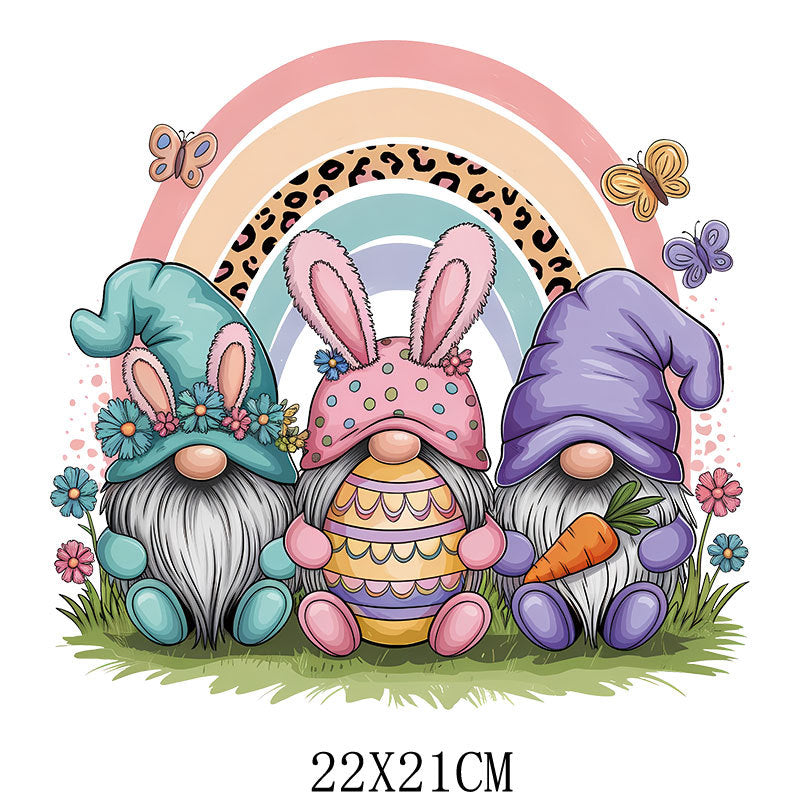 Wholesale 10pcs Easter Rabbit Radish UV DTF Ready to Press Transfers Wrap