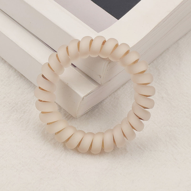 Wholesale Morandi Semi Transparent Matte TPU Hair Scrunchies