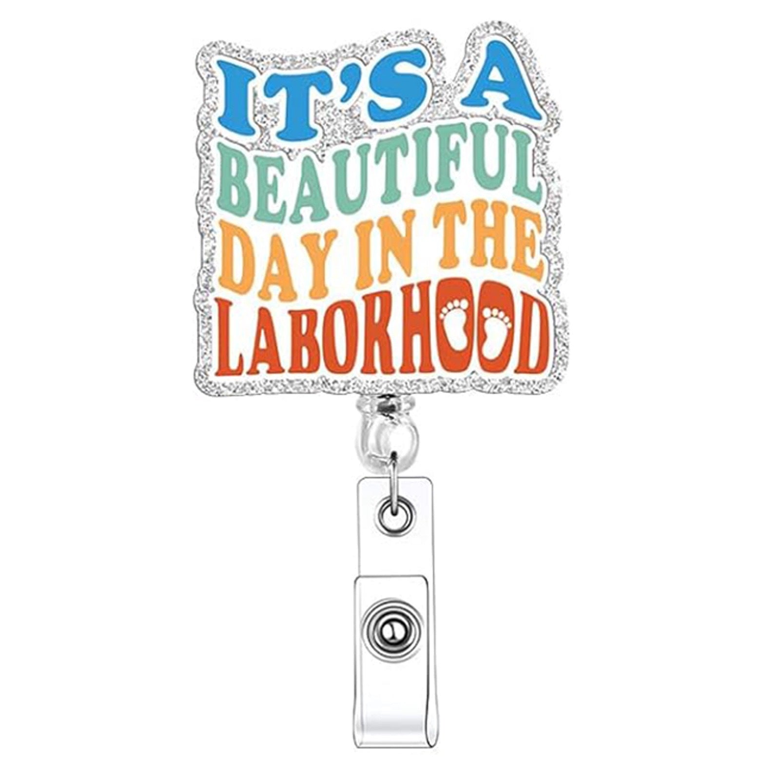 Wholesale Hospital maternity and newborn theme retractable badge keychain