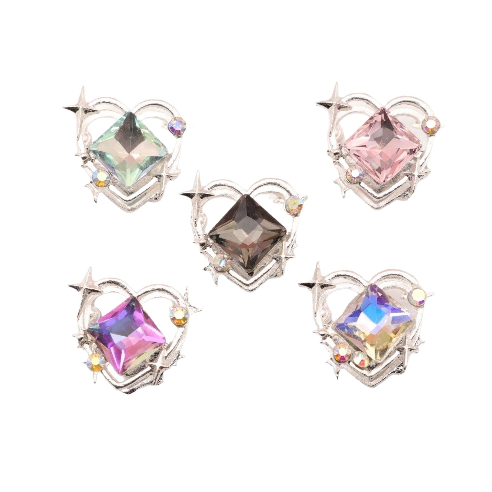 Wholesale DIY beads hollow heart mini hole bead pendant bead pen accessories