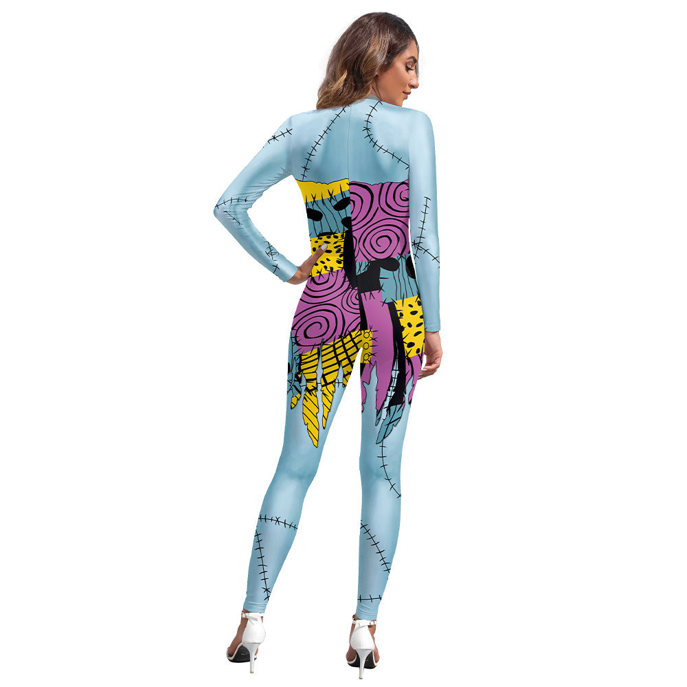 Wholesale Halloween Christmas Horror Night 3D Digital Printing Jumpsuit