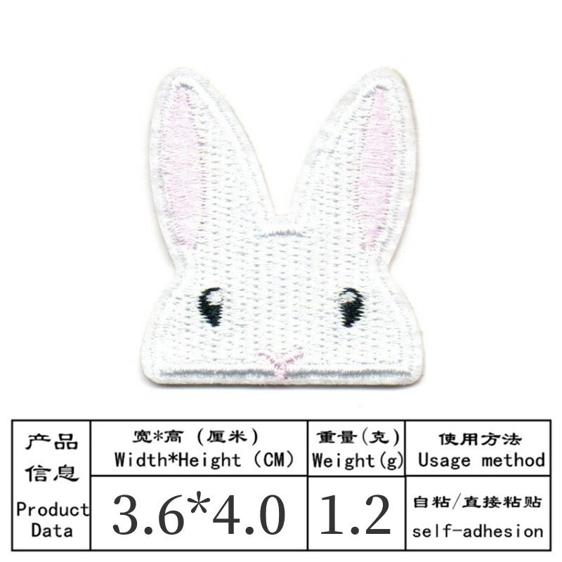 Wholesale Cute Embroidered Iron On Patch Set 9 Cartoon Dinosaur And Animal Badges For Clothing Bags Towels Resale Accessory
