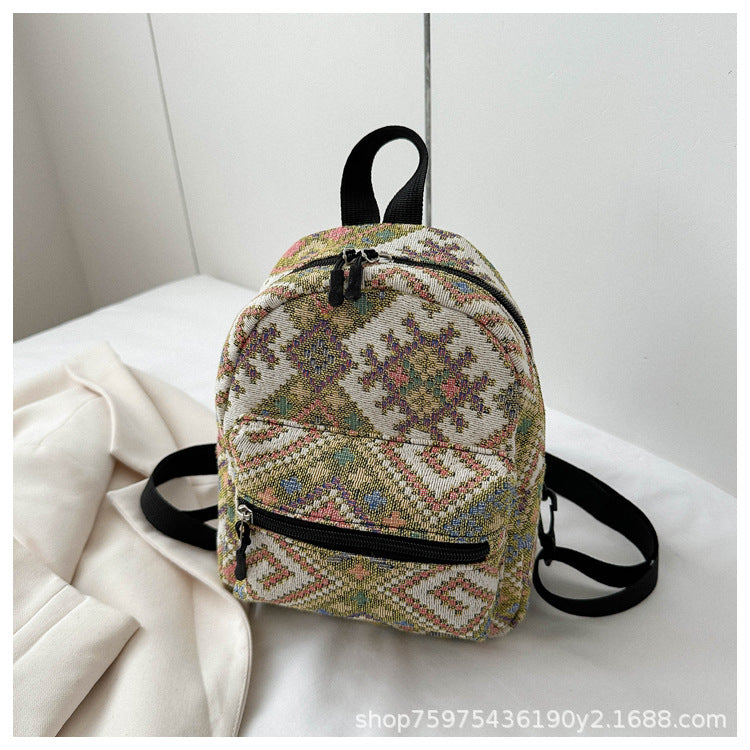 Wholesale Aztec Fabric Women's Small Backpack