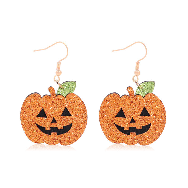 Wholesale Christmas Fabric Shining Christmas Tree Sunflower Earrings