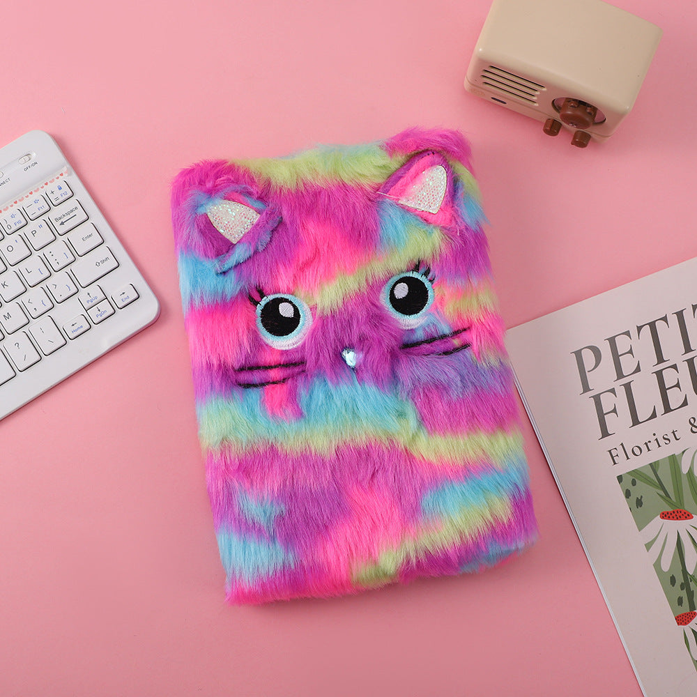 Wholesale Cartoon  Plush Notebook Gift