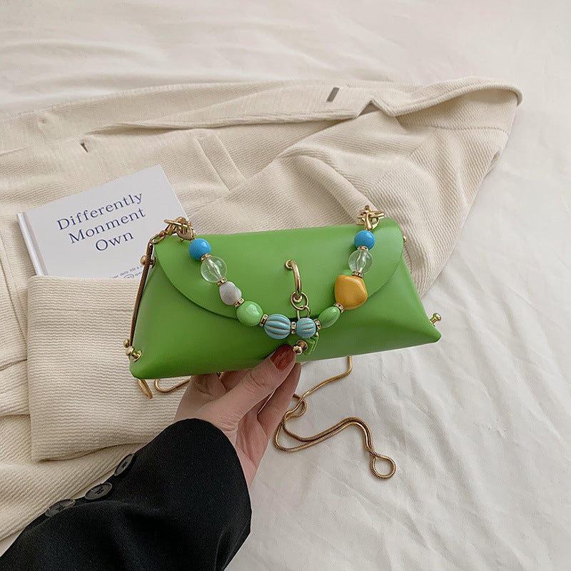 Wholesale Candy Color Chain PU Single Shoulder Crossbody Bag