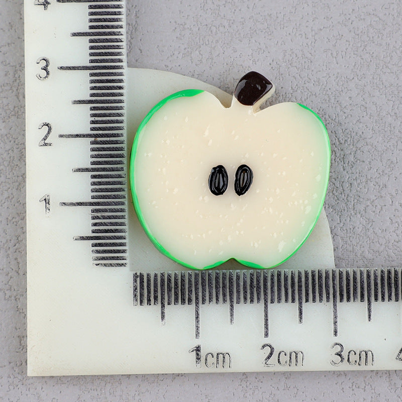 Wholesale 50pcs DIY Watermelon Strawberry Pineapple Fruit Homemade Cream Glue Resin Hole Shoe Patch FlatBack